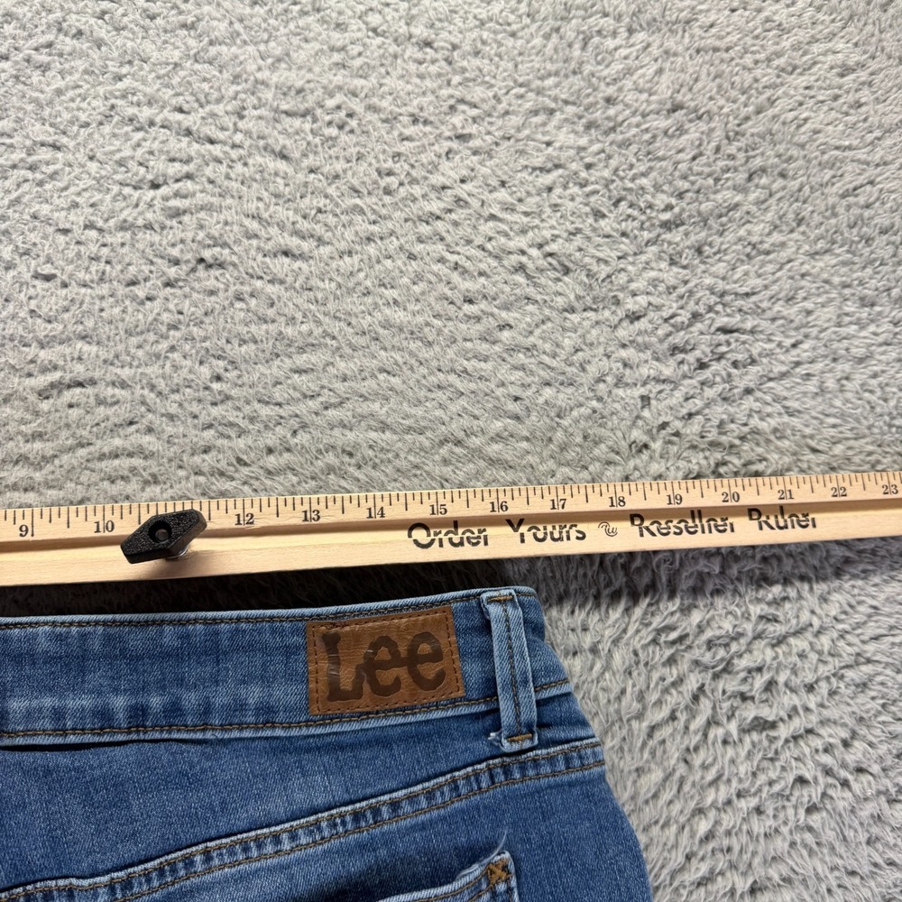 Lee Secretly Shapes Jeans Womens 14 Blue Cotton Denim Bootcut Mid Rise Stretch - Picture 9 of 12